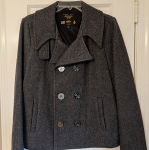 Fidelity by Gerald & Stewart wool coat GREY